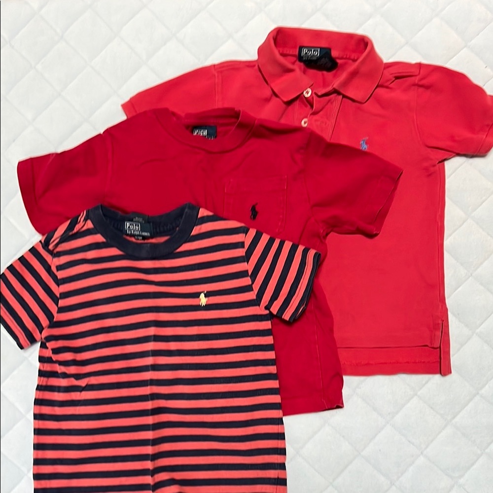 Polo by Ralph Lauren Kids Red Shirt Set - Size 3T